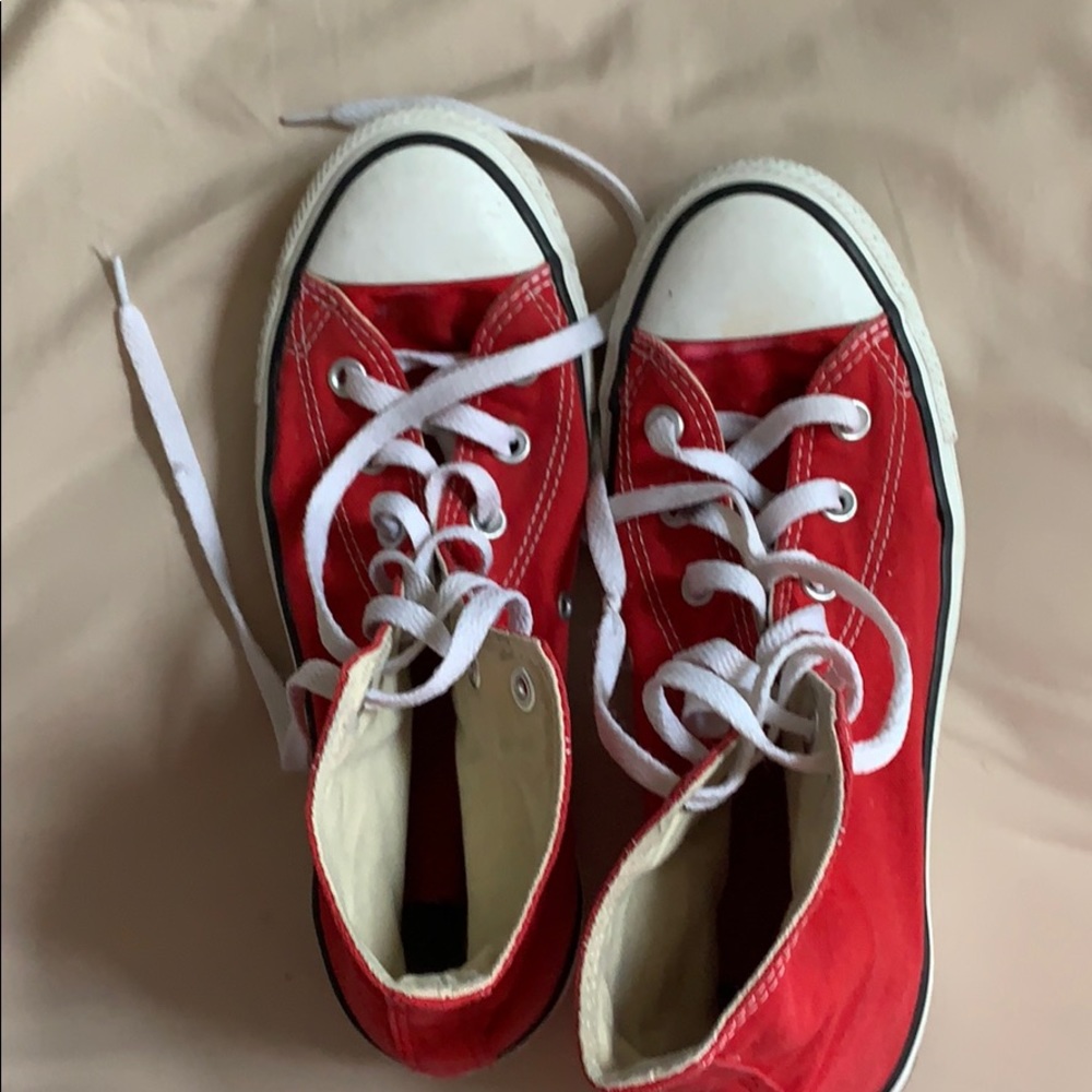 Red High Top Converse (NO BOX)